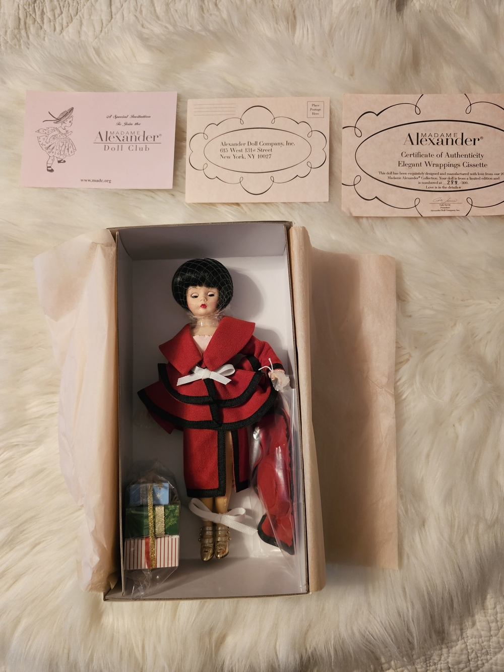 NWT,Elegant Wrappings Cissette, Madame Alexander, #50060 (LE 299/300, NRFB, COA)
